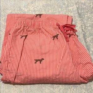 LL Bean chocolate lab PJ pants
